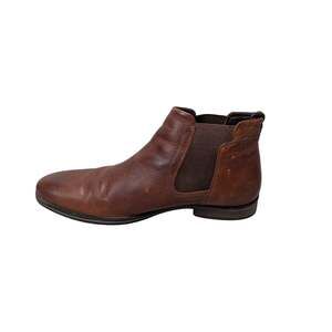 Franco Fortini Ron Boots Mens 13 Brown Leather Casual Dress Chelsea Ankle boots